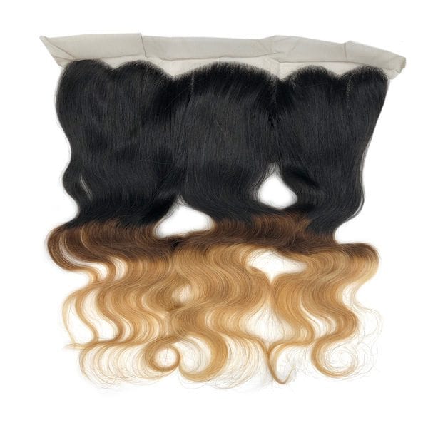 3 Color Ombre Body Wave Frontal - Bossette Hair
