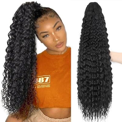 Empress kinky curly ponytail - Bossette Hair