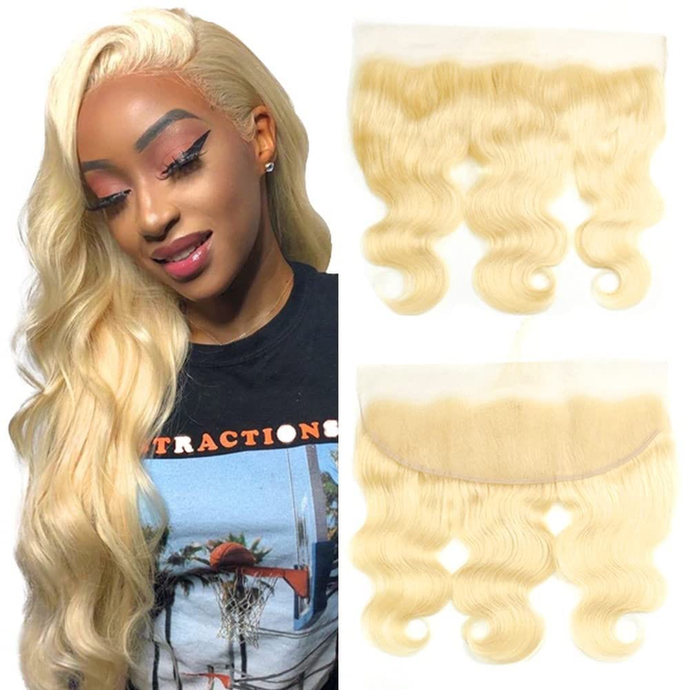 613 Blonde bossy wave Frontal - Bossette Hair